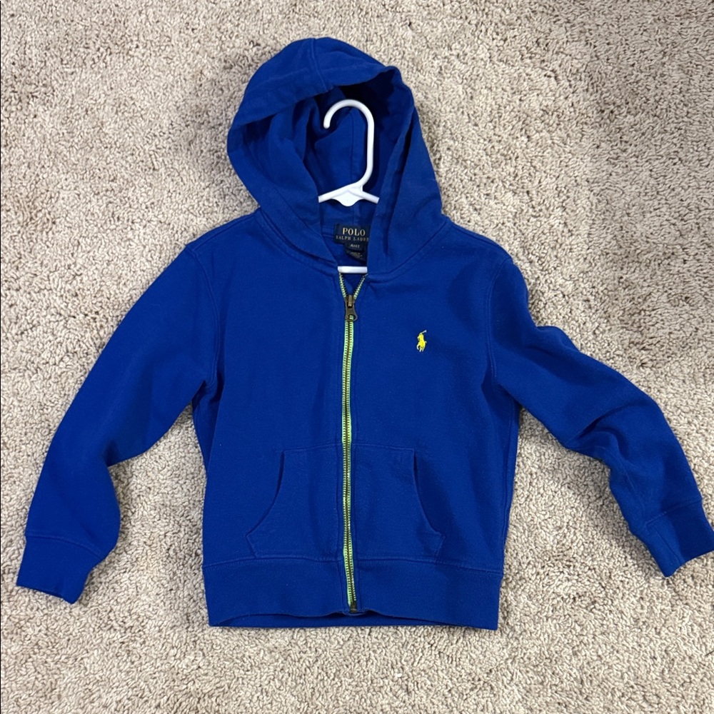 Polo by Ralph Lauren Kids Royal Blue Zip-Up Hoodie